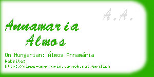 annamaria almos business card