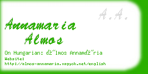 annamaria almos business card